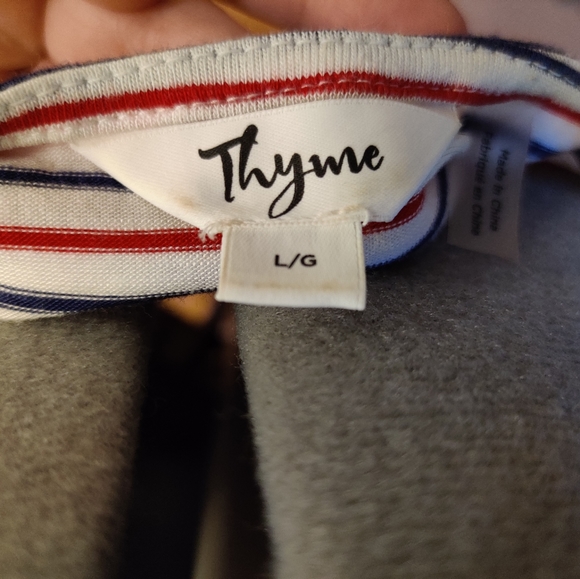 Peekaboo shoulder striped maternity shirt - Picture 8 of 8